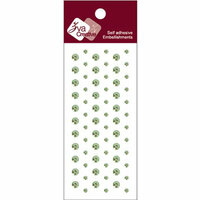 Zva Creative - Self-Adhesive Crystals - Dots - Lime