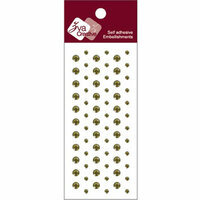 Zva Creative - Self-Adhesive Crystals - Dots - Olive