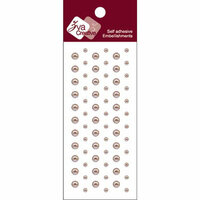 Zva Creative - Self-Adhesive Pearls - Dots - Taupe