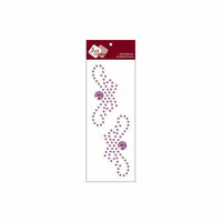 Zva Creative - Self-Adhesive Crystals - Small Symmetrical Flourishes 1 - Lavender