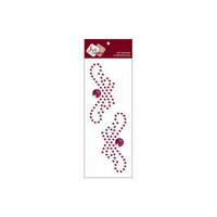 Zva Creative - Self-Adhesive Crystals - Small Symmetrical Flourishes 1 - Grape