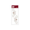 Zva Creative - Self-Adhesive Pearls - Small Symmetrical Flourishes 1 - Taupe