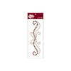 Zva Creative - Self-Adhesive Crystals - Small Flourish 3 - Champagne and Chocolate