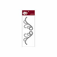 Zva Creative - Self-Adhesive Crystals - Small Symmetrical Flourishes 2 - Jet