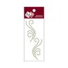 Zva Creative - Self-Adhesive Crystals - Small Symmetrical Flourishes 5 - Lime