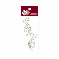 Zva Creative - Self-Adhesive Pearls - Small Symmetrical Flourishes 5 - Taupe
