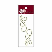 Zva Creative - Self-Adhesive Pearls - Small Symmetrical Flourishes 6 - Olive