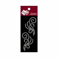 Zva Creative - Self-Adhesive Pearls - Small Symmetrical Flourishes 8 - White