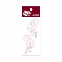 Zva Creative - Self-Adhesive Pearls - Small Symmetrical Flourishes 8 - Pink