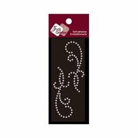 Zva Creative - Self-Adhesive Crystals - Small Symmetrical Flourishes 11 - Clear