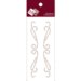 Zva Creative - Self Adhesive Pearls - Symmetrical Flourishes 7 - Taupe