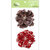 Zva Creative - Flower Embellishments - Bahama Botanicals - Chestnut and Scarlet