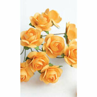 Zva Creative - 5/8 Inch Paper Roses - Bulk - Peach, CLEARANCE