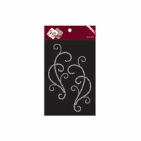 Zva Creative - Bling - Iron On Crystals - Clear - Seven