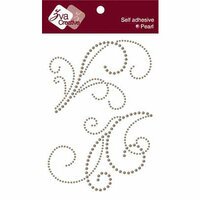 Zva Creative - Self-Adhesive Pearls - Serene Splendor - Taupe, CLEARANCE