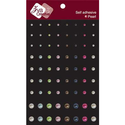 Zva Creative - Self-Adhesive Pearls - Multicolor Dots, CLEARANCE