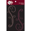 Zva Creative - Self-Adhesive Pearls - Swan Lake Flourishes - Lavender Pink and Rosy Pink