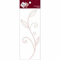 Zva Creative - Self-Adhesive Pearls - Leaved Branch - Meadow Vine - Pink