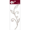 Zva Creative - Self-Adhesive Pearls - Leaved Branch - Meadow Vine - Chocolate, CLEARANCE