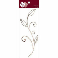 Zva Creative - Self-Adhesive Pearls - Leaved Branch - Meadow Vine - Chocolate, CLEARANCE
