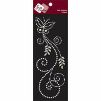 Zva Creative - Self-Adhesive Pearls - Fancy Butterfly - White, CLEARANCE