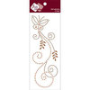 Zva Creative - Self-Adhesive Pearls - Fancy Butterfly - Peach Pearls and Champagne Crystals, CLEARANCE