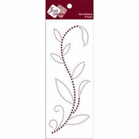Zva Creative - Self-Adhesive Pearls - Leaved Branch - Rainy Vine - Lavender and Grape, CLEARANCE