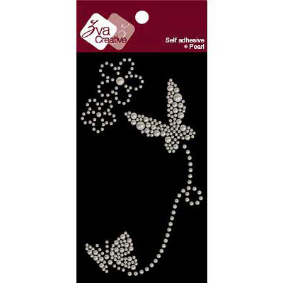 Zva Creative - Self-Adhesive Pearls - Fairy Flutter - White