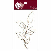Zva Creative - Self-Adhesive Pearls - Leafy Branch - Forest Vine - Taupe, CLEARANCE