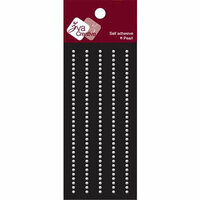 Zva Creative - Self-Adhesive Pearls - Basic Lines - .2 cm - White