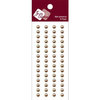 Zva Creative - Self-Adhesive Pearls - Basic Lines - .5 cm - Taupe, CLEARANCE