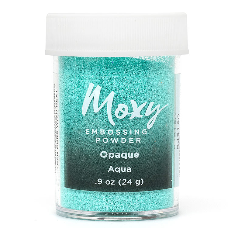 American Crafts Moxy Embossing Powder - Aqua