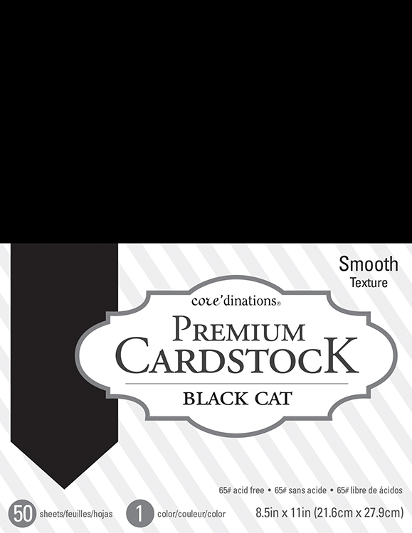 Core'dinations Cardstock Black Cat 