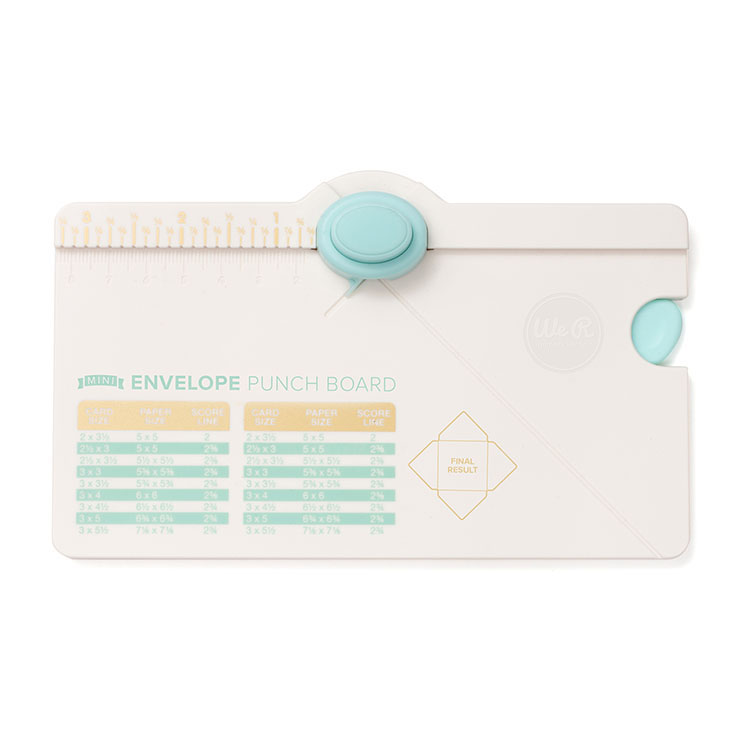 Envelope Punch Board Size Chart