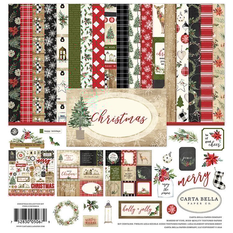 Carta Bella Paper Christmas 12x12 Collection Kit