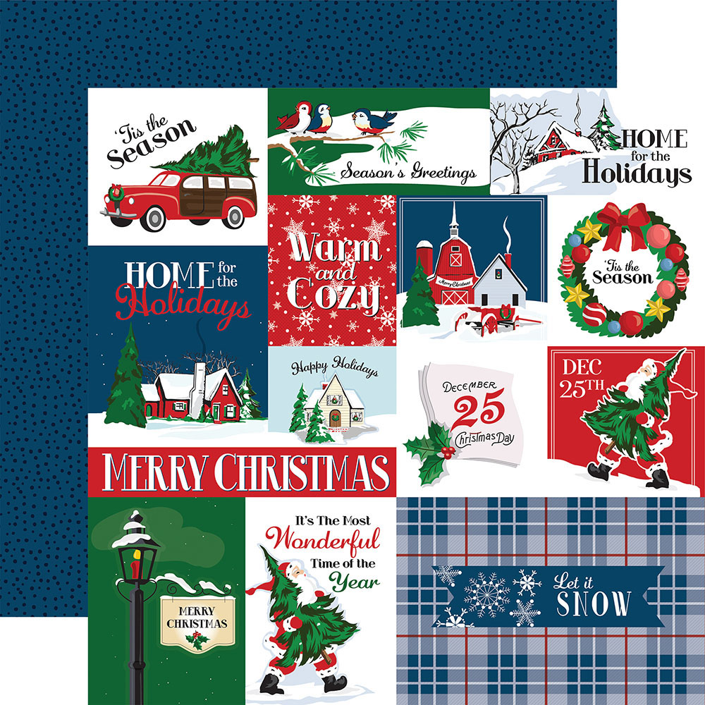 Carta Bella Paper White Christmas Collection 12 x 12 Double Sided