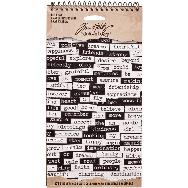 Tim Holtz Big Chat Stickers Tim Holtz Big Chat Stickers