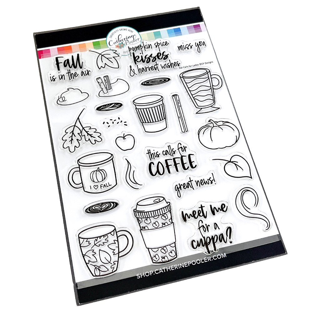 Catherine Pooler Fall Calls For Lattes Stamp Set