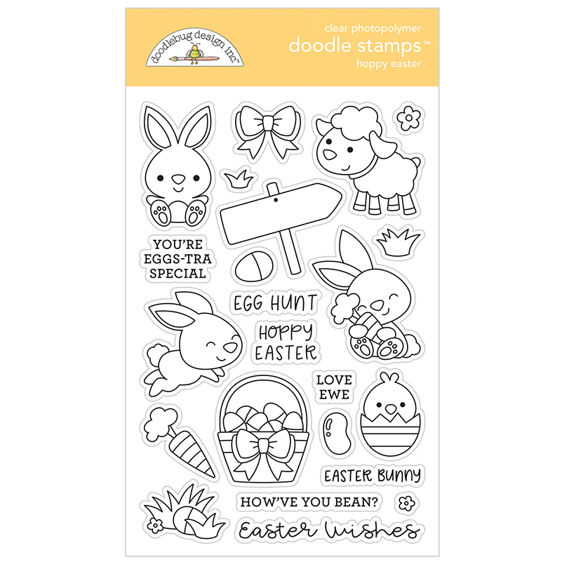 Doodlebug Design Hoppy Easter Stamps