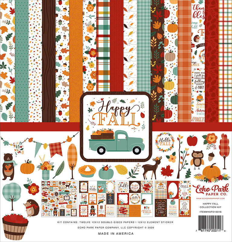 Echo Park Paper Happy Fall 12x12 Collection Kit