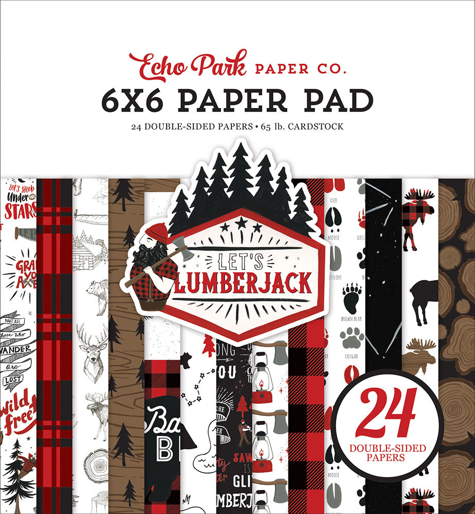 Echo Park Paper Let's Lumberjack 6x6 paper pad