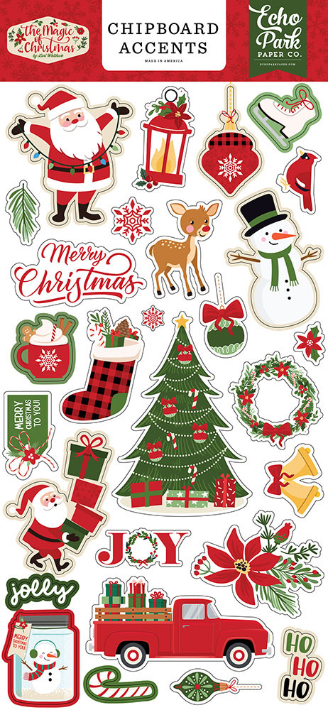 Echo Park - The Magic of Christmas Collection - Chipboard ...