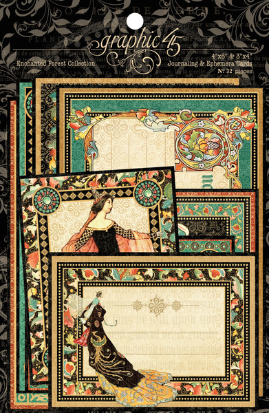 Graphic 45 Enchanted Forest Ephemera Cards