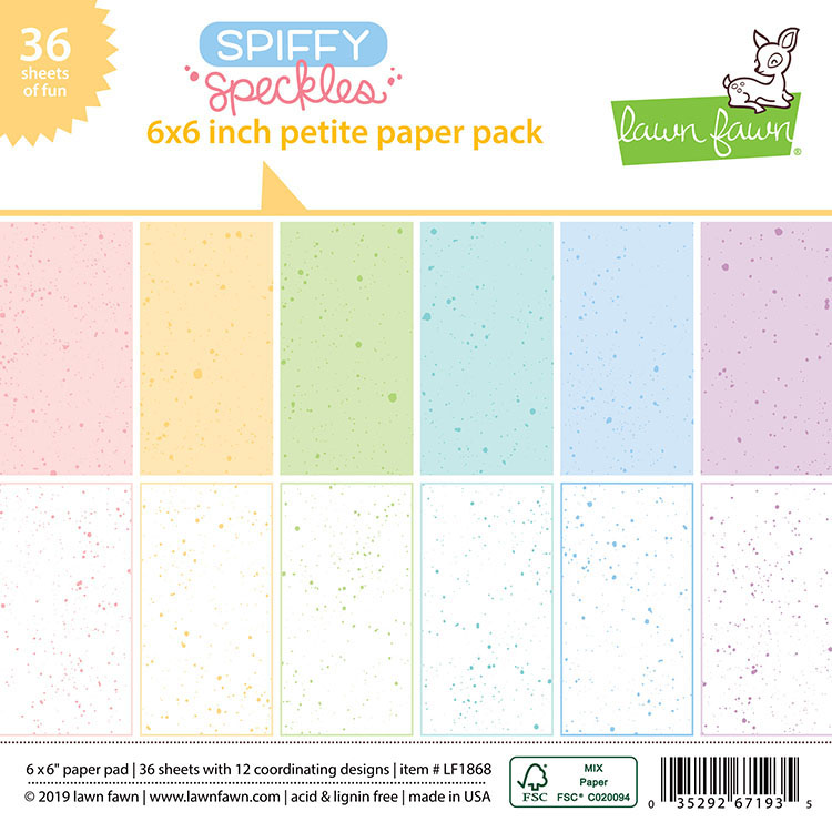 Lawn Fawn Spiffy Speckles 6x6 in stack