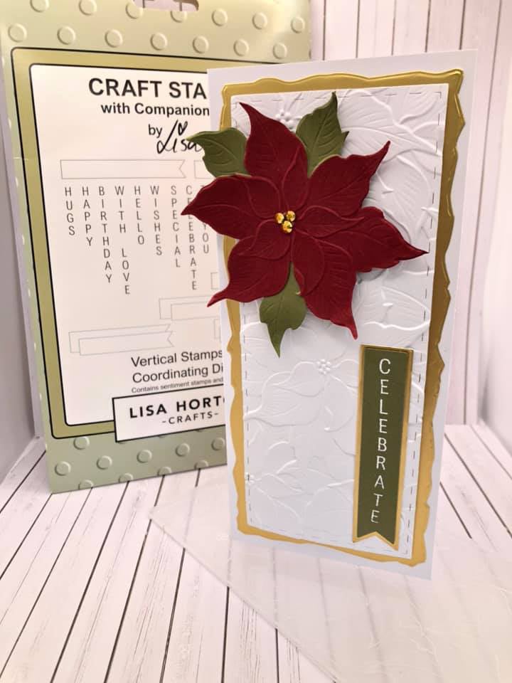 Lisa Horton Crafts Christmas Slimline 3D Embossing Folder with