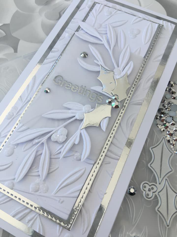 Lisa Horton Crafts Christmas Slimline 3D Embossing Folder with