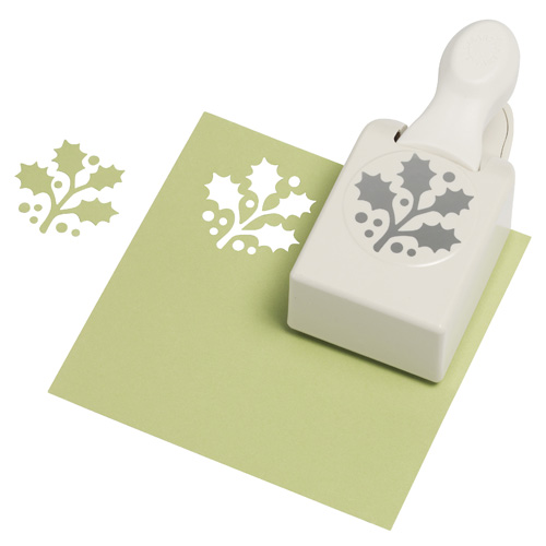 Martha Stewart Crafts Christmas Craft Punch Large Holly Branch