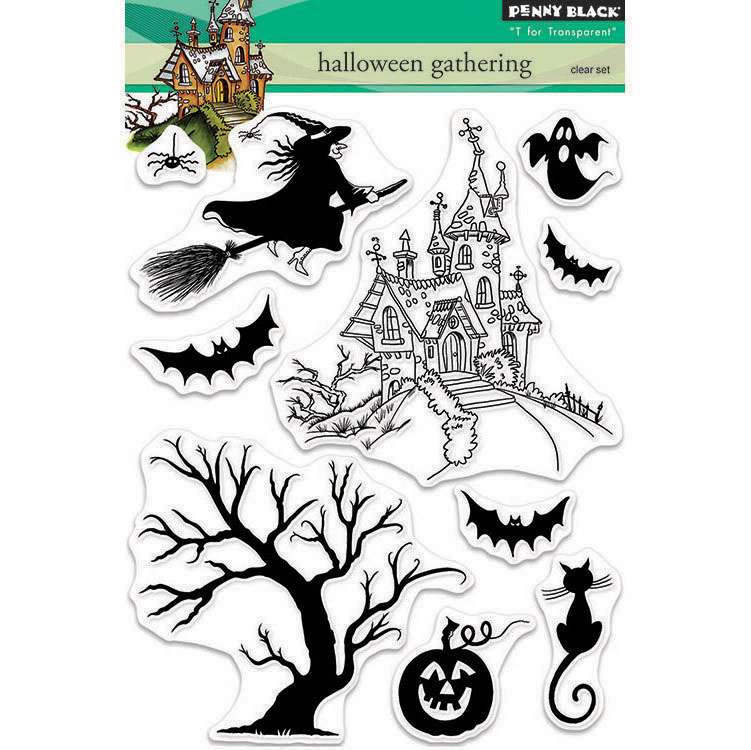 Penny Black Halloween Gathering Stamps