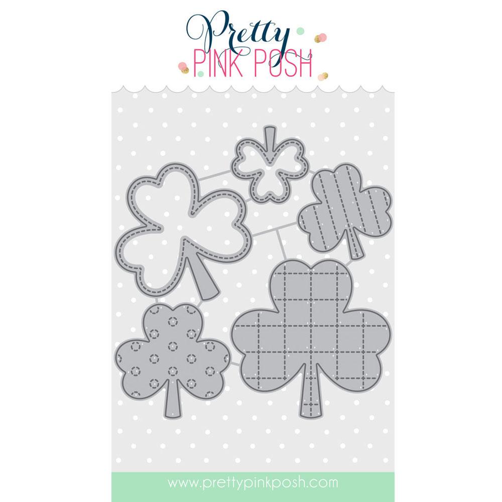 Pretty Pink Posh Stitched Shamrock Dies