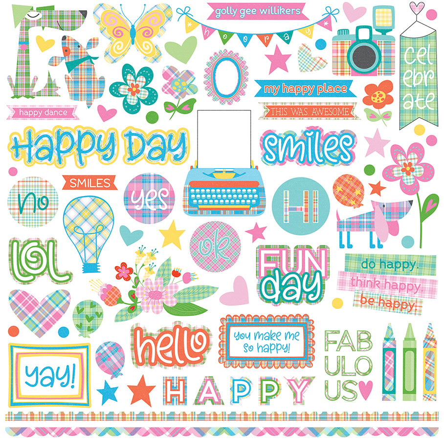 Photo Play Paper Mad For Plaid Cardstock Stickers